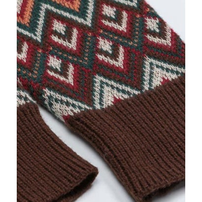 Vintage Chevron Jacquard Cardigan （Brown）｜詳細画像