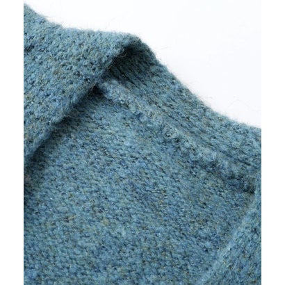 ユーム U：UME Relaxed Fringe Design Cardigan （Blue）｜詳細画像