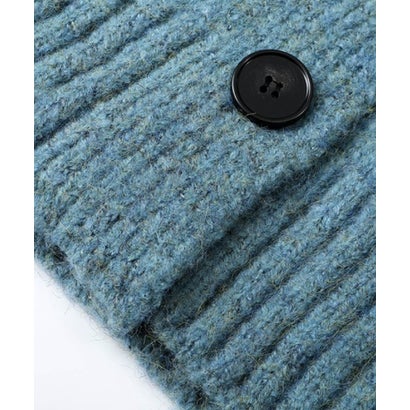 ユーム U：UME Relaxed Fringe Design Cardigan （Blue）｜詳細画像