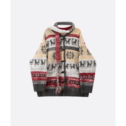 ユーム U：UME Braided Tie Toggle Cardigan （Colorful）｜詳細画像