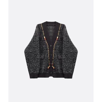 ユーム U：UME Beaded Tassel Trim Cardigan （Gray）｜詳細画像