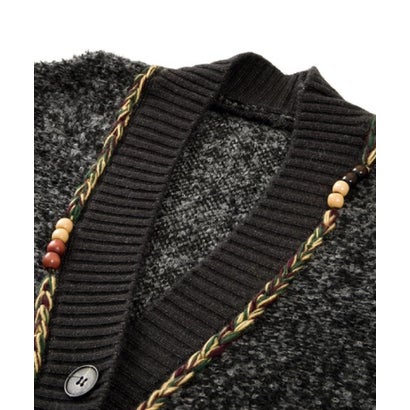 ユーム U：UME Beaded Tassel Trim Cardigan （Gray）｜詳細画像