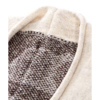 ユーム U：UME Alpaca Jacquard Cardigan （Apricot）｜詳細画像
