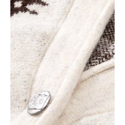 ユーム U：UME Alpaca Jacquard Cardigan （Apricot）｜詳細画像
