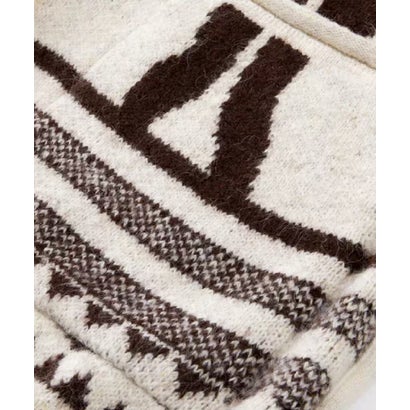 ユーム U：UME Alpaca Jacquard Cardigan （Apricot）｜詳細画像