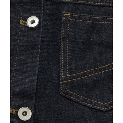 ユーム U：UME Lapel Check Stitching Denim Jacket （Black）｜詳細画像