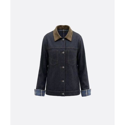 ユーム U：UME Lapel Check Stitching Denim Jacket （Blue）｜詳細画像
