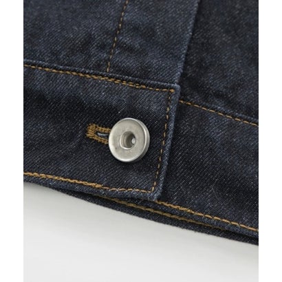 ユーム U：UME Lapel Check Stitching Denim Jacket （Blue）｜詳細画像