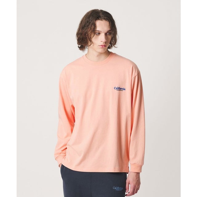 ＜CGS.＞オーガニック コットン ロングスリーブ ロゴ Tシャツ （ORANGE）