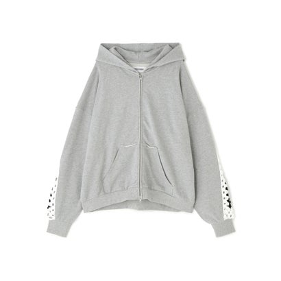 DISCOVERED（ディスカバード）別注CROCHET SLEEVE PARKA （グレー）｜詳細画像