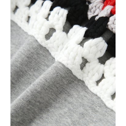 DISCOVERED（ディスカバード）別注CROCHET SLEEVE PARKA （グレー）｜詳細画像