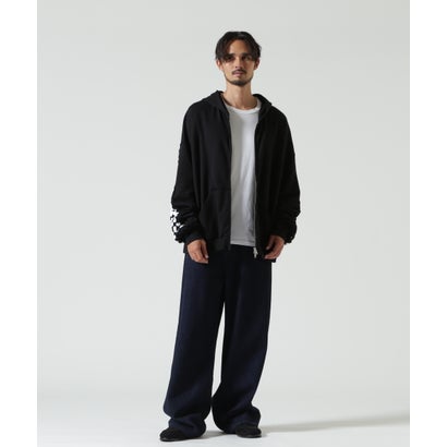 DISCOVERED（ディスカバード）別注CROCHET SLEEVE PARKA （グレー）｜詳細画像