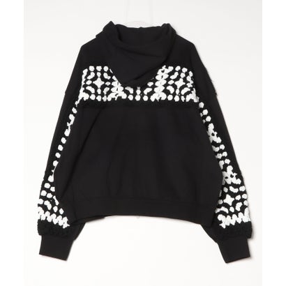 DISCOVERED（ディスカバード）別注CROCHET SLEEVE PARKA （グレー）｜詳細画像