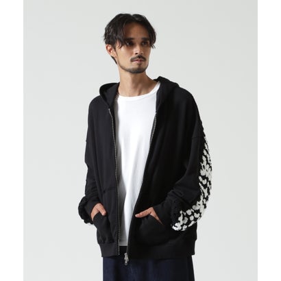 DISCOVERED（ディスカバード）別注CROCHET SLEEVE PARKA （グレー）｜詳細画像