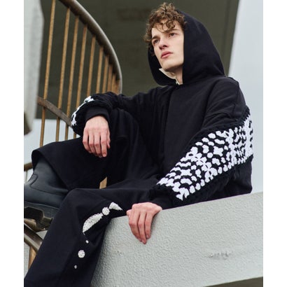 ビーセカンド B'2nd DISCOVERED（ディスカバード）別注CROCHET SLEEVE PARKA （グレー）｜詳細画像