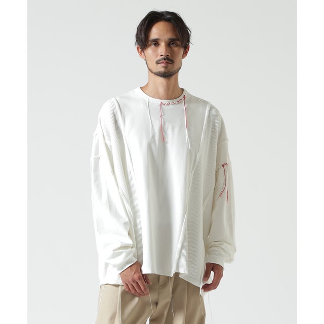 DISCOVERED（ディスカバード）別注SWITCH MAT LOOP WIDE L/S TEE （ホワイト）