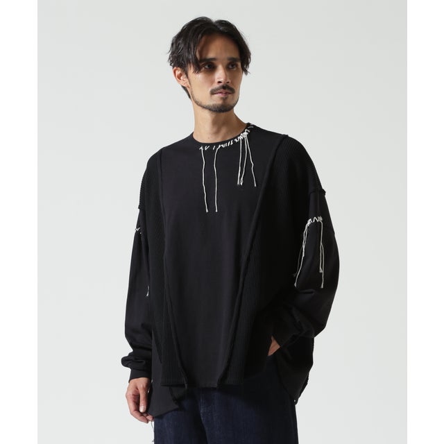 DISCOVERED（ディスカバード）別注SWITCH MAT LOOP WIDE L/S TEE （ブラック）