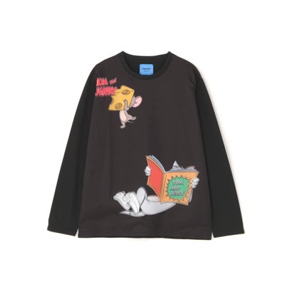 TRIPPY ART（トリッピーアート） TOM & JERRY 3D L/S TEE （ブラック）｜詳細画像
