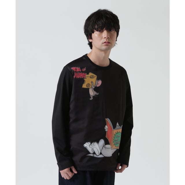 TRIPPY ART（トリッピーアート） TOM & JERRY 3D L/S TEE （ブラック）