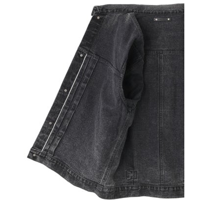 MINEDENIM (マインデニム) Denim Classic Trucker Jacket TYPE-1 BKU （ブラック）｜詳細画像