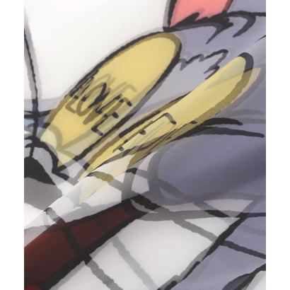 TRIPPY ART（トリッピーアート） TOM & JERRY LOVE 3D L/S TEE （ホワイト）｜詳細画像
