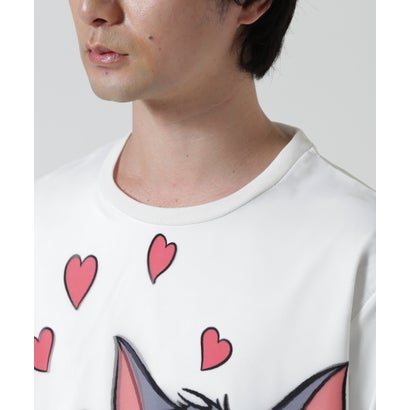 TRIPPY ART（トリッピーアート） TOM & JERRY LOVE 3D L/S TEE （ホワイト）｜詳細画像