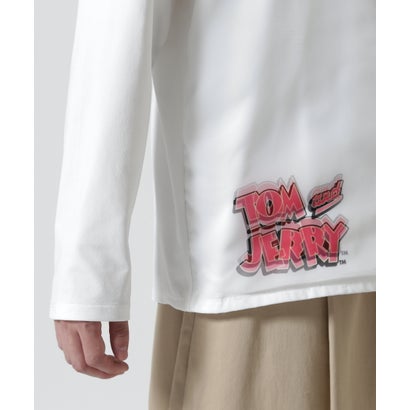 TRIPPY ART（トリッピーアート） TOM & JERRY LOVE 3D L/S TEE （ホワイト）｜詳細画像