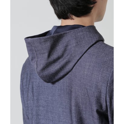 PIUORO DENIM PRINT ZIP PARKA （ブラック）｜詳細画像