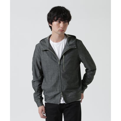PIUORO DENIM PRINT ZIP PARKA （ブラック）｜詳細画像