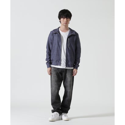 PIUORO DENIM PRINT ZIP PARKA （ブラック）｜詳細画像