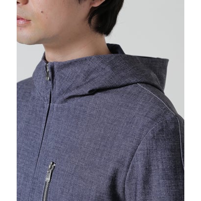 PIUORO DENIM PRINT ZIP PARKA （インディゴ7）｜詳細画像