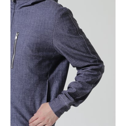 PIUORO DENIM PRINT ZIP PARKA （インディゴ7）｜詳細画像