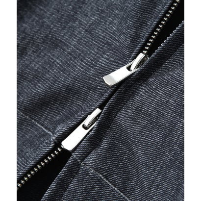 PIUORO DENIM PRINT ZIP PARKA （インディゴ7）｜詳細画像