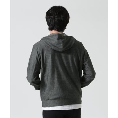 PIUORO DENIM PRINT ZIP PARKA （インディゴ7）｜詳細画像