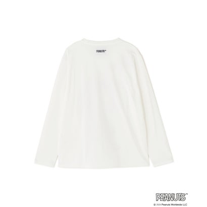 TRIPPY ART（トリッピーアート） MONOTONE SNOOPY 3D L/S TEE （ホワイト）｜詳細画像
