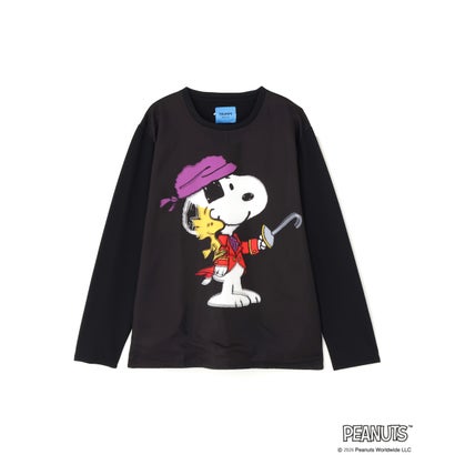 TRIPPY ART（トリッピーアート） PIRATE SNOOPY 3D L/S TEE （ブラック）｜詳細画像
