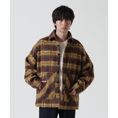 ANOTHER ROOM（アナザールーム） SHAGGY CHECK SHIRTS （ブラウン）｜詳細画像