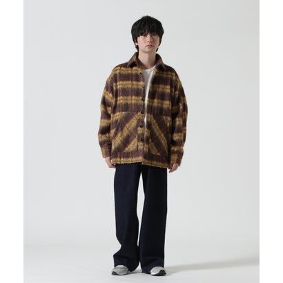 ANOTHER ROOM（アナザールーム） SHAGGY CHECK SHIRTS （ブラウン）｜詳細画像