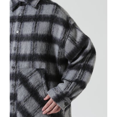 ANOTHER ROOM（アナザールーム） SHAGGY CHECK SHIRTS （ブラック）｜詳細画像