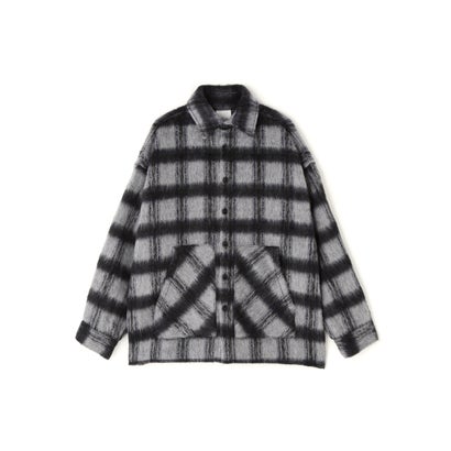 ANOTHER ROOM（アナザールーム） SHAGGY CHECK SHIRTS （ブラック）｜詳細画像