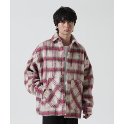ANOTHER ROOM（アナザールーム） SHAGGY CHECK SHIRTS （ホワイト）｜詳細画像