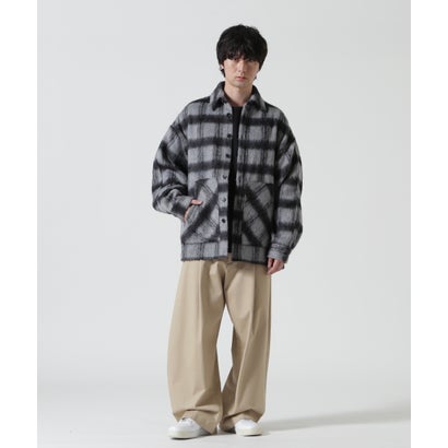 ANOTHER ROOM（アナザールーム） SHAGGY CHECK SHIRTS （ホワイト）｜詳細画像