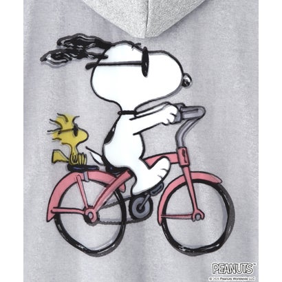 TRIPPY ART（トリッピーアート）BICYCLE SNOOPY 3D ZIP SWEAT PK （グレー）｜詳細画像