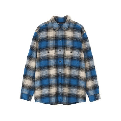 ビーセカンド B'2nd MINEDENIM（マインデニム） Heavy Cotton Flannel Ombre Work Shirt （ブラック）｜詳細画像