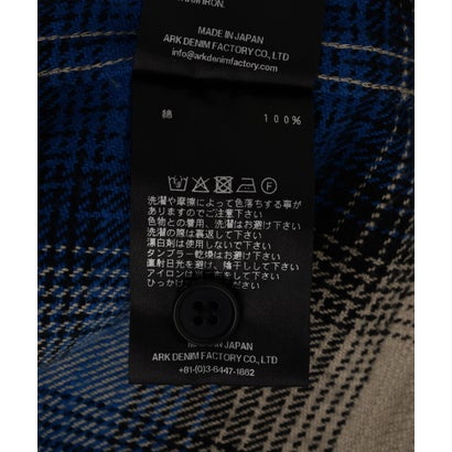 ビーセカンド B'2nd MINEDENIM（マインデニム） Heavy Cotton Flannel Ombre Work Shirt （ブルー）｜詳細画像