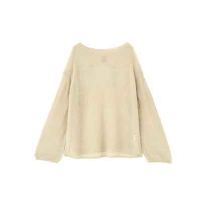YENN／SHEER MOHAIR KNIT PO／263 （ホワイト）｜詳細画像