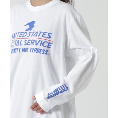 ビーセカンド B'2nd GOOD ROCK SPEED (グッドロックスピード) 別注USPS UNISEXロングTシャツ （ホワイト）｜詳細画像