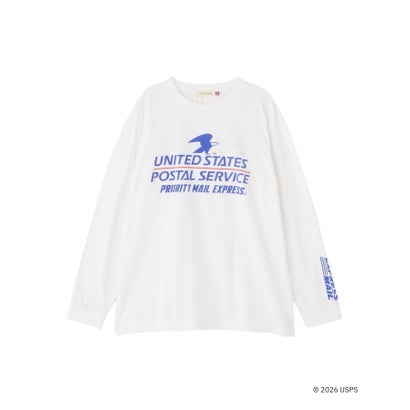ビーセカンド B'2nd GOOD ROCK SPEED (グッドロックスピード) 別注USPS UNISEXロングTシャツ （ホワイト）｜詳細画像