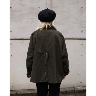 ビーバー BEAVER 別注Barbour NO WAX OS TRANSPORT （ブラック1）｜詳細画像
