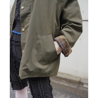 ビーバー BEAVER 別注Barbour NO WAX OS TRANSPORT （ブラック1）｜詳細画像